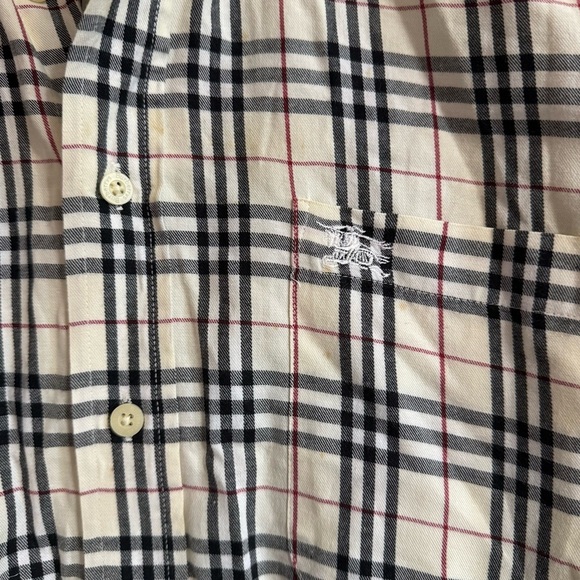 Burberrys Nova Check and Plaid Button-Up Shirt in Size Medium - Picture 8 of 15